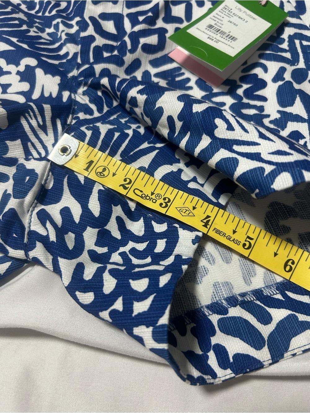 Lilly Pulitzer Shorts NWT Women 2 Indigo Adie Home Slice Sz 2 - Picture 5 of 15